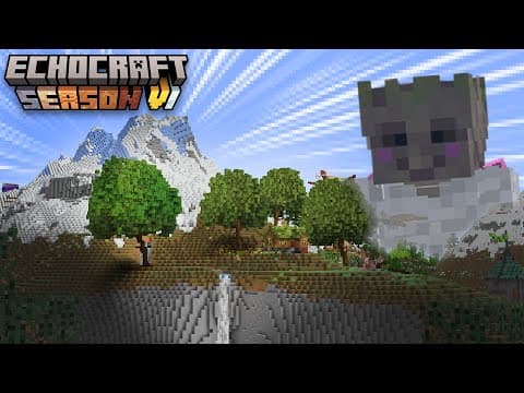 I Fixed This Ugly Cliff With a Waterfall | Echocraft S6 E7